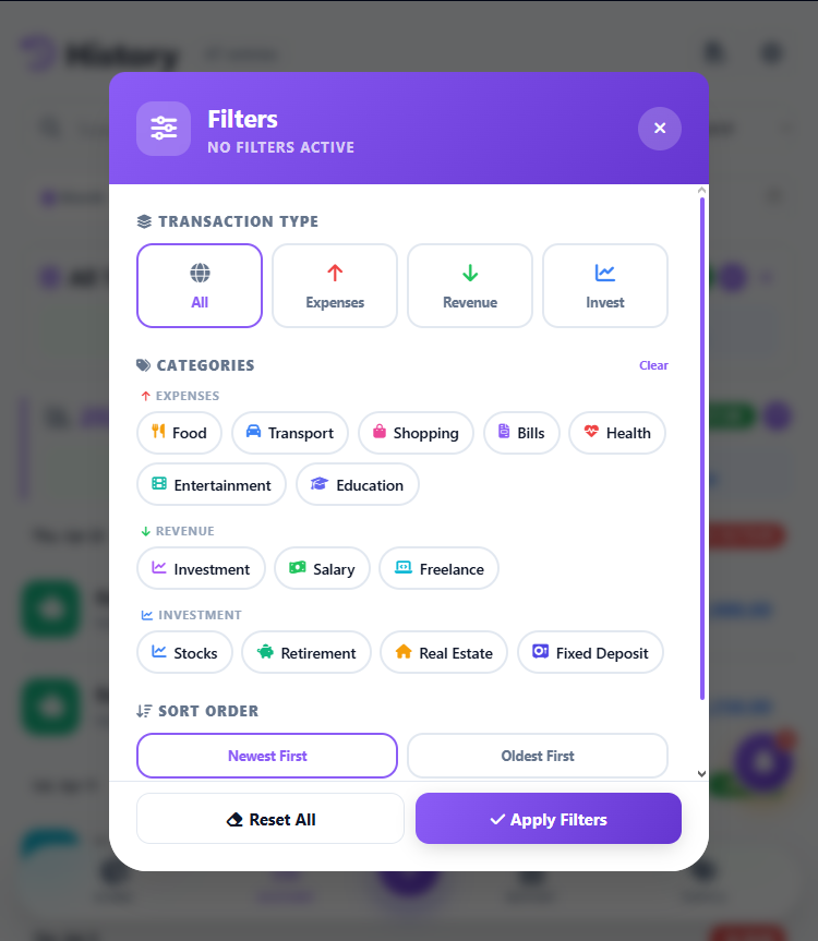 Advanced Filters